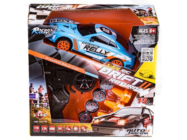 Drift Car, Auto RC Drift 1:24 2,4 GHz 4WD BLUE