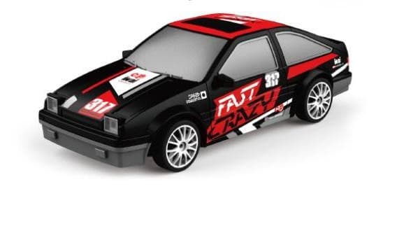 Drift Car, Auto RC Drift 1:24 2,4 GHz 4WD BLACK