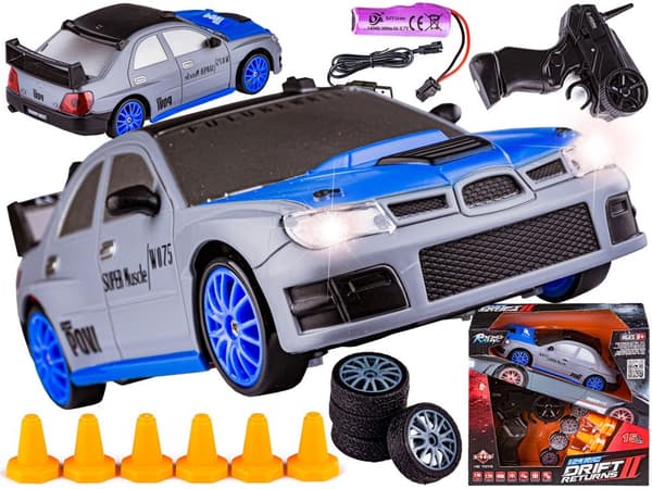 Drift Car, Auto RC Drift 1:24 2,4 GHz 4WD SILVER