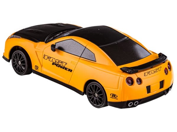 Drift Car, Auto RC Drift 1:24 2,4 GHz 4WD KELTAINEN