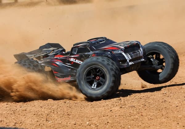 Traxxas Slæde 1/8 Lastbil 6S Bælte Rød