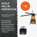 Miniatyrbild 3 av 4: Modster radiostyrt fordon - MD11672 - EC-135 OAMTC Scale RC elektrisk helikopter RTF, Gul,