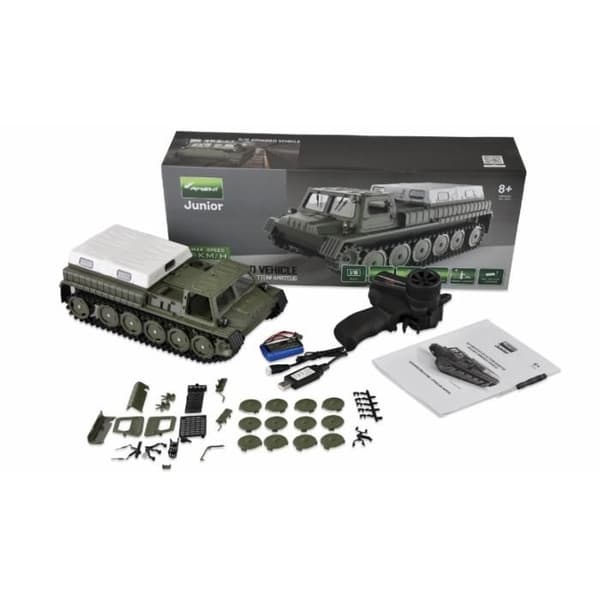 Radiostyrd militärlastbil AMEWI 22617 - elmotor - skala 1:16