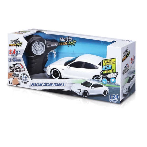 Porsche Taycan Turbo 2,4Ghz Radiostyrt Bil Premium 1:24 Bburago