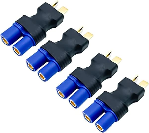 Yunique 4 st T-Deans Hane till EC3 Hona Adapterkontakt för Lipo-batterier Radiostyrda