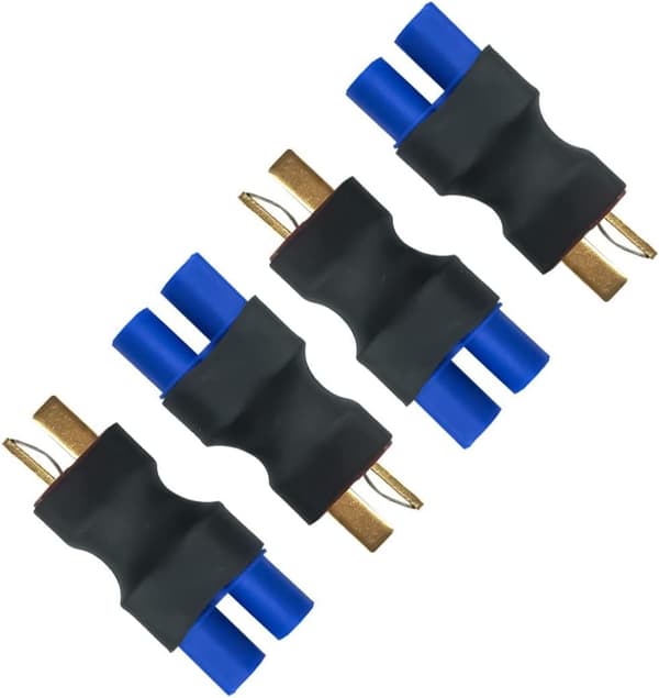 yunique 4 stk t-deans han til EC3 kvindelige adapterstik til lipo-batterier radiostyret