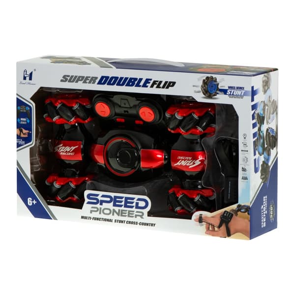 Fjärrstyrd bil RC Speed Pioneer Stunt Car 360 röd