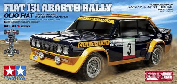 Tamiya 1/10 R/C Fiat 131 Abarth Rally Olio Fiat (MF-01X)