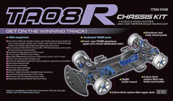 TAMIYA 1/10 R/C TA08R Chassis Kit