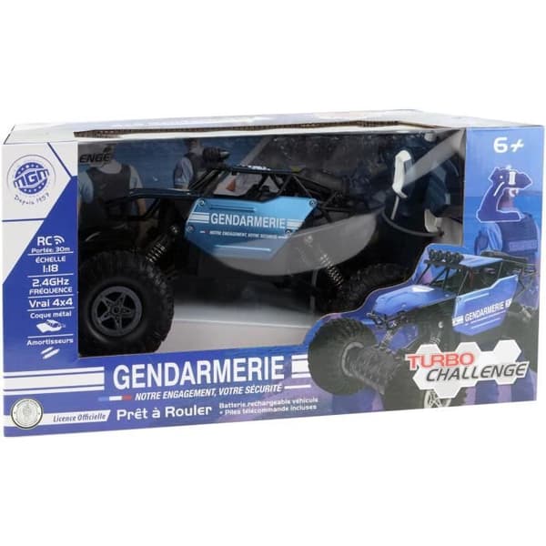 1/18 4X4 metallgendarmeri radiostyrt fordon - Turbo Challenge