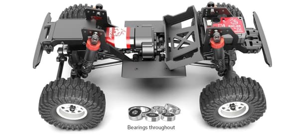 RedCat Ascent-18 1/18 Rock Crawler Blue Komplett