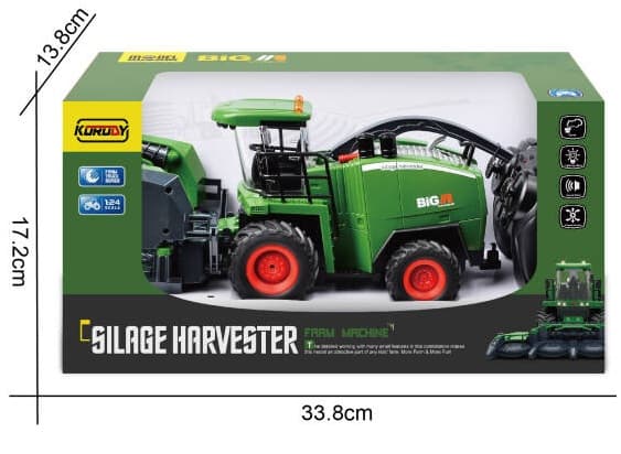 Fjärrstyrd Silage 1:24 Alloy 2.4G skördetröska