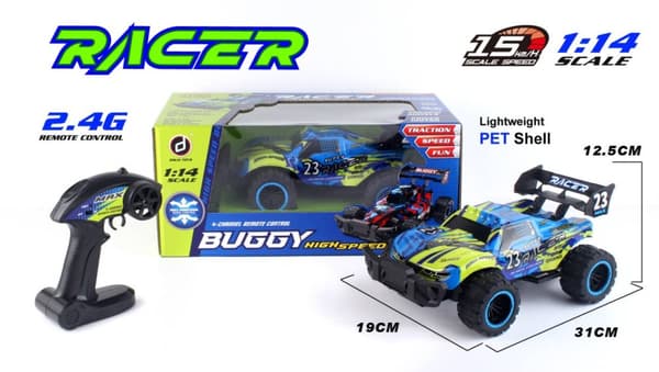 Radiostyrd Racer Buggy 1:14 2.4G 15km/h, Blå