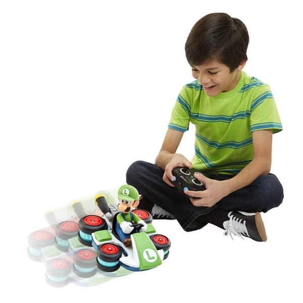 JAKKS Pacific Super Mario Mario Kart Mini RC Racer Luigi