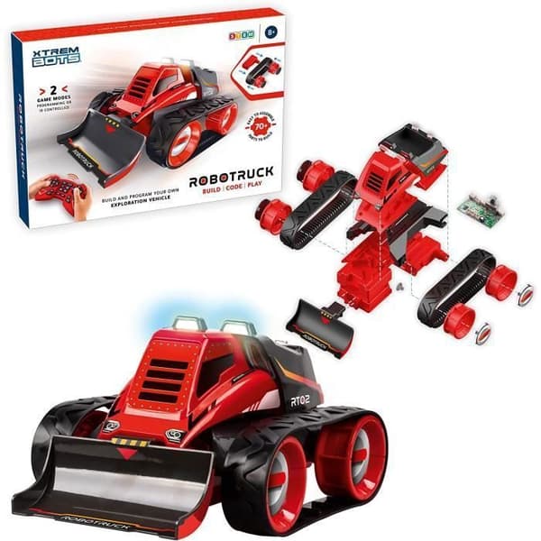 Fjärrstyrd programmerbar leksaksrobot - XTREM BOTS - Robotruck - 70 delar - STEM