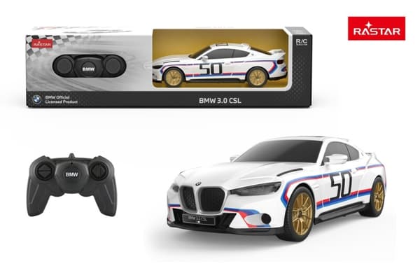Radiostyrd R/C 1:24 BMW 3.0 CSL Vit Rastar