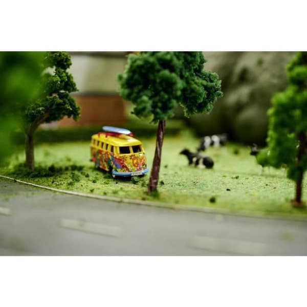 Carson Modellsport 1:87 VW T1 Bus Flower Power 100 % RTR 1:87 Elektrisk nybörjare RC Fordonsbuss 100 % RtR 2,4 GHz