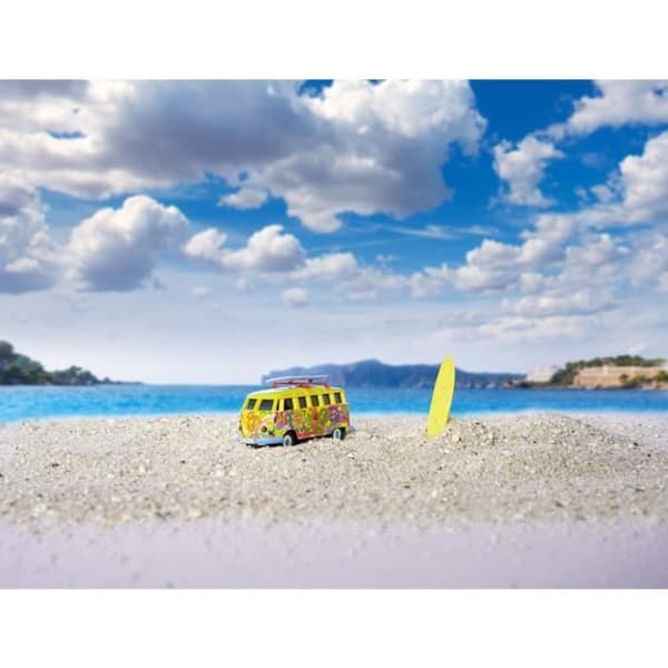 Carson Modellsport 1:87 VW T1 Bus Flower Power 100 % RTR 1:87 Elektrisk nybörjare RC Fordonsbuss 100 % RtR 2,4 GHz