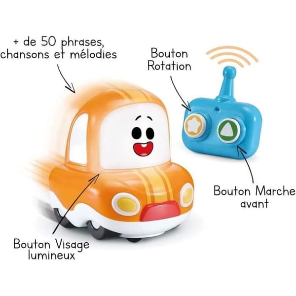 Radiostyrd racerbil - VTECH - Super Cory Radiostyrda racerbilar - Barn - Orange och blå