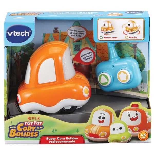 Radiostyrd racerbil - VTECH - Super Cory Radiostyrda racerbilar - Barn - Orange och blå