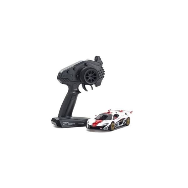 Miniatyrbil - KYOSHO - McLaren P1 GTR - Vit-Röd - Radiostyrd - Från 6 år