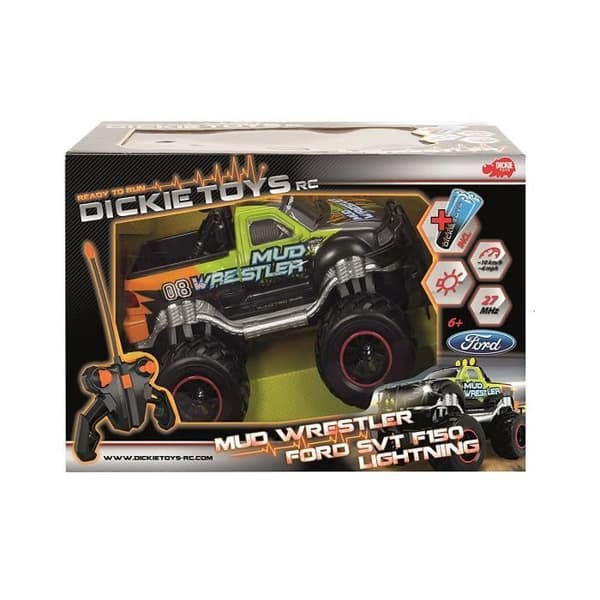 Dickie Toy 201119455 - Monster Truck RC Ford F150 Mud Wrestler redo att springa
