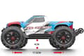Miniatyrbillede 3 af 6: MJX HyperGo Brushless 1/16 4WD Monstertruck Blue