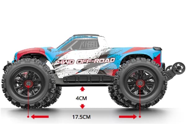 MJX HyperGo Brushless 1/16 4WD Monstertruck Blue