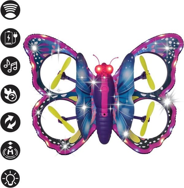 Papillon Crosslander drönare med uppladdningsbart batteri
