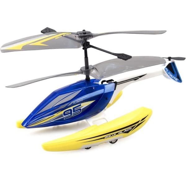 Fjärrstyrd helikopter - FLYBOTIC - Helico Aqua Blaze - 19,5 cm - gul och svart - från 8 år