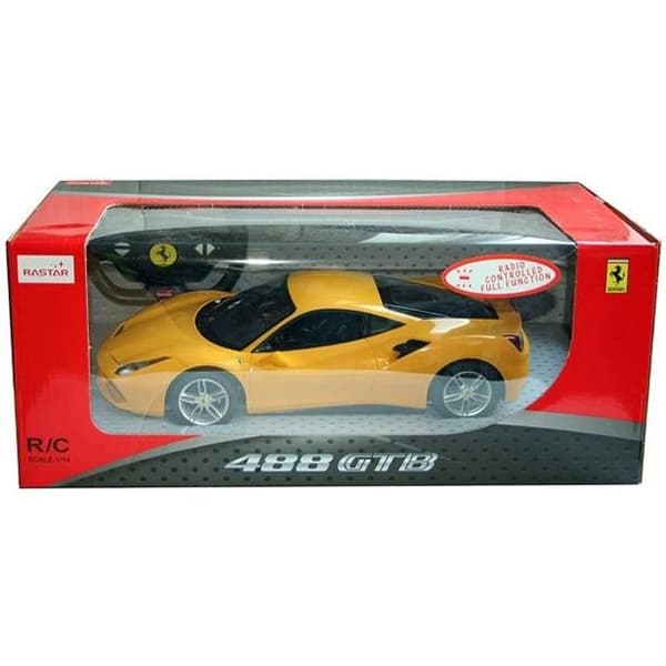 Radiostyrd bil Ferrari 488 GTB Rastar 01029, olika färger i 1-14 2025