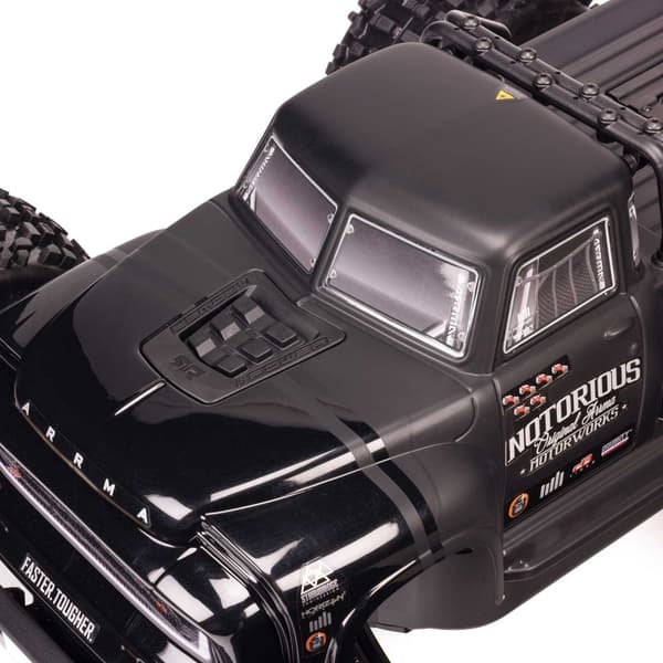 ARRMA Notorious 6S 4x4 1/8 Brushless RTR Svart