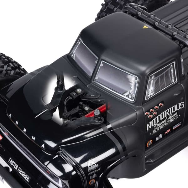 ARRMA Notorious 6S 4x4 1/8 Brushless RTR Svart