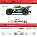 Miniatyrbillede 10 af 11: ARRMA Vorteks 1/10 223S BL 4WD Lilla - RTR