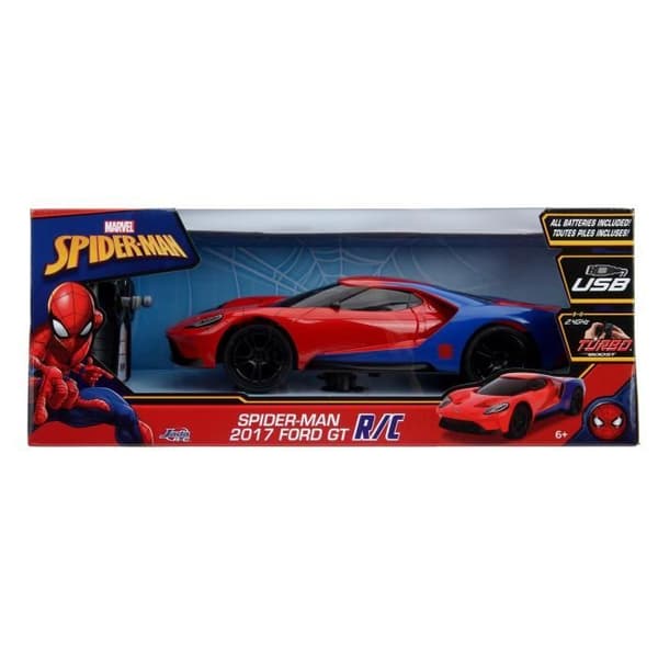 Ford GT Spiderman radiostyrd bil 1/16 - Simba Dickie Group