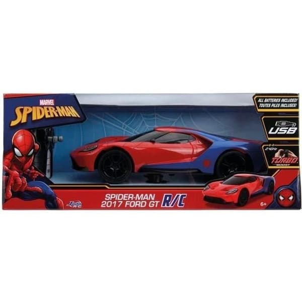 Ford GT Spiderman radiostyrd bil 1/16 - Simba Dickie Group