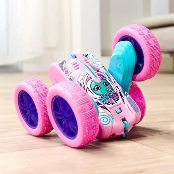 Dickie - Radiostyrt fordon 16 cm - Flippy Berry Shaker - 360° rotation - Rosa - Batterier ingår - Från 6 år