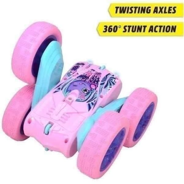 Dickie - Radiostyrt fordon 16 cm - Flippy Berry Shaker - 360° rotation - Rosa - Batterier ingår - Från 6 år