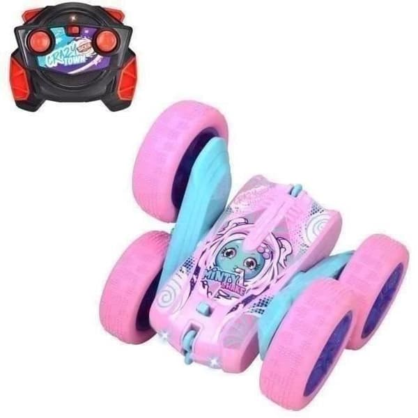 Dickie - Radiostyrt fordon 16 cm - Flippy Berry Shaker - 360° rotation - Rosa - Batterier ingår - Från 6 år