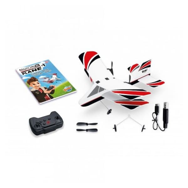 Radiostyrd leksak - BUKI - R-C PLANE, 37294 - Gyroskopisk stabilisering - Uppladdningsbart batteri - Räckvidd 50m