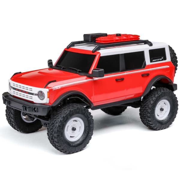 Axial SCX24 Ford Bronco Rock Crawler 4WD Rød