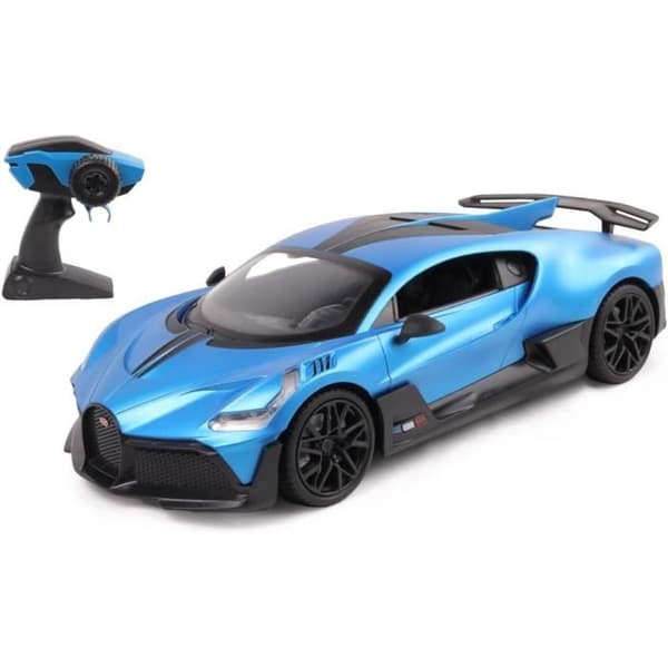 Fjärrstyrd bil - TURBO CHALLENGE - Bugatti Divo - Skala 1/16 - Blå - 5 AA-batterier
