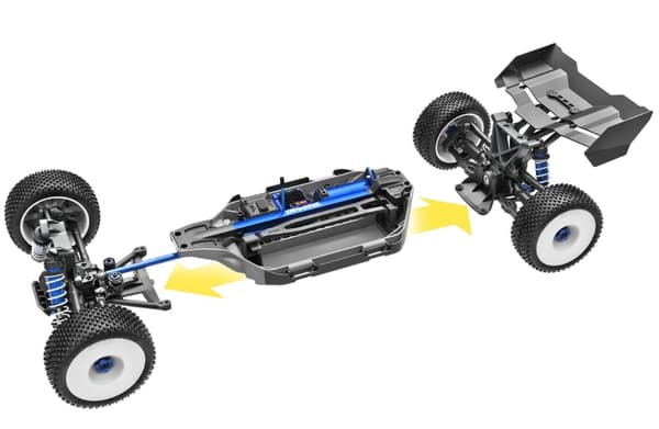Traxxas Jato 4x4 VXL-4S EHD RTR Blå