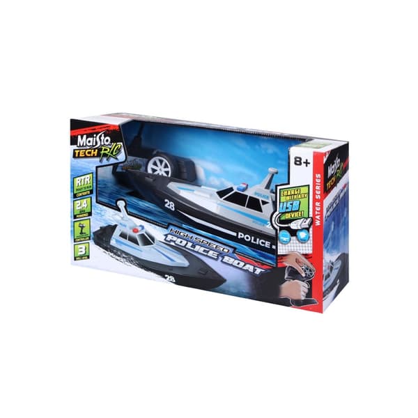 Radiostyrd Rc Polisbåt 2.4Ghz