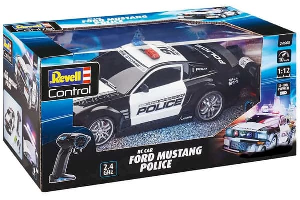 REVELL RC Ford Mustang radiostyret politibil i skala 1:12