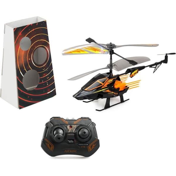 Fjärrstyrd helikopter - FLYBOTIC - Helico Hover Blast - 23 cm - orange och svart - från 8 år
