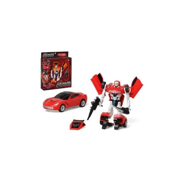 Robotbil - BigBuy Fun - Warrior 111812 - Radiostyrd - Röd - För barn från 3 år och uppåt