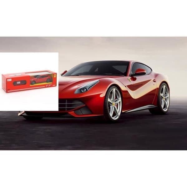 Coupébil FERRARI F12 berlinetta - radiostyrd -113914- skala 1/24-dim. bil: längd 19cm bredd 8cm-Metall, Plast.