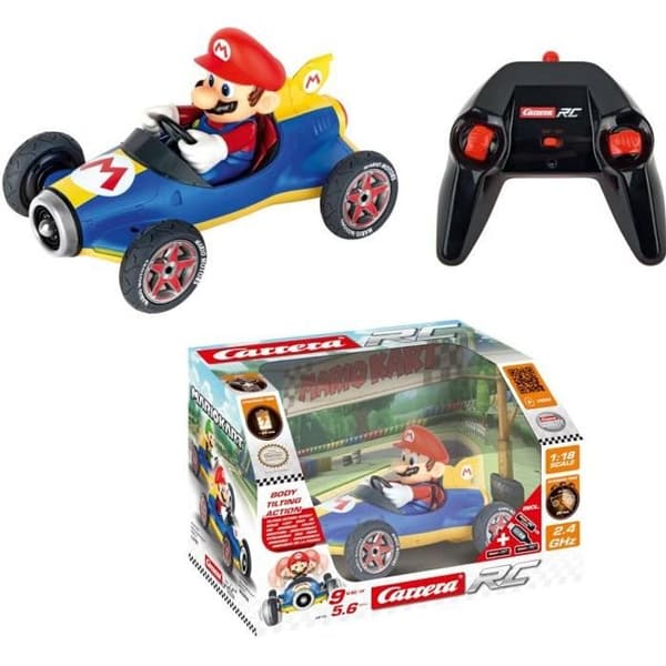 Mario Kart Mach 8 radiostyrd bil - CARRERA-LEKSAKER - Mario - 2,4 GHz - Flerfärgad