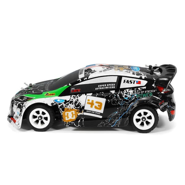 Wltoys K989 1/28 2.4G 4WD 30 km/t Børstet RC Bil Alu Chassis Køretøjer RTR Model RC Drift Car med 2 batterier, børnegave
